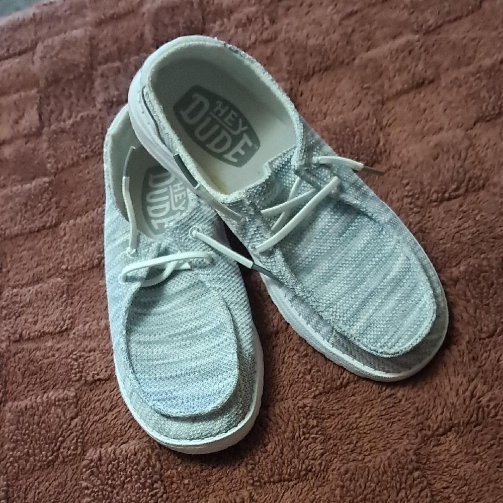 Hey Dude Light Gray Casual Shoes